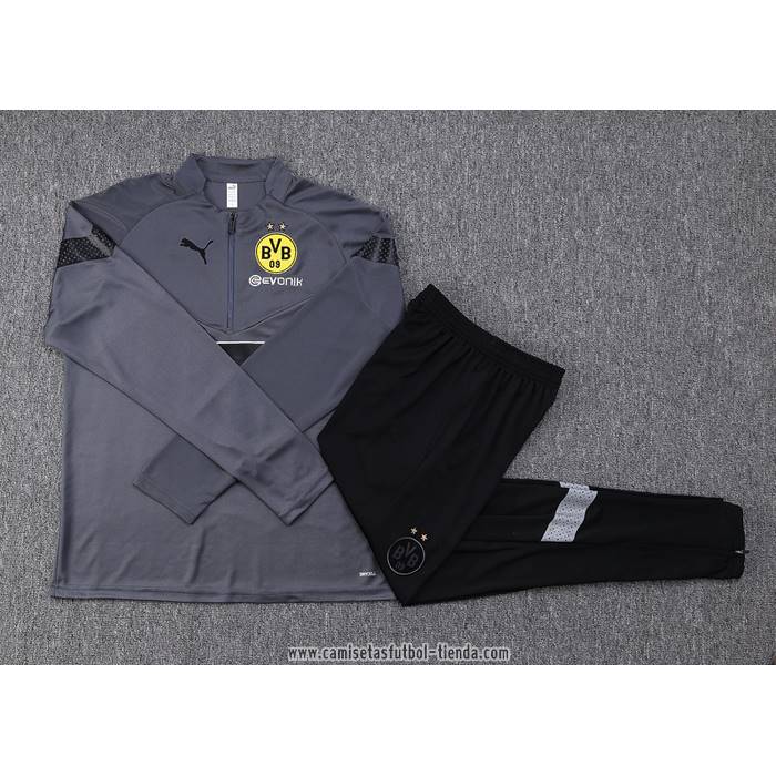 Chandal de Sudadera del Borussia Dortmund 2022 2023 Gris